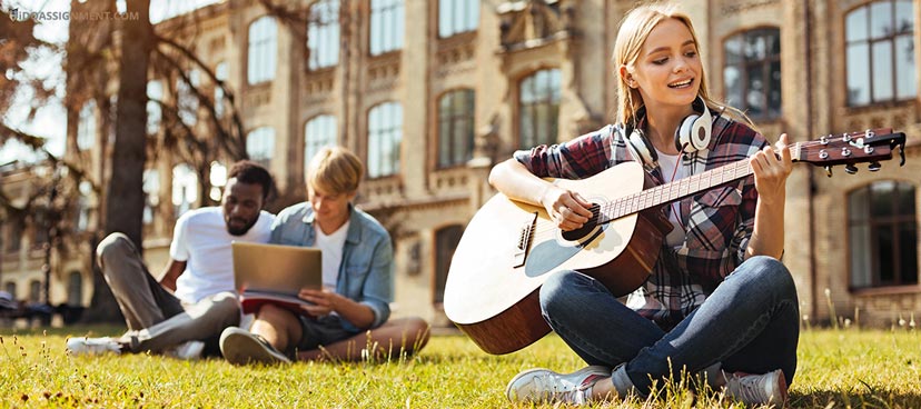 Student with Guitar